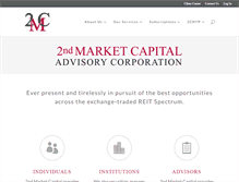 Tablet Screenshot of 2ndmarketcapital.com